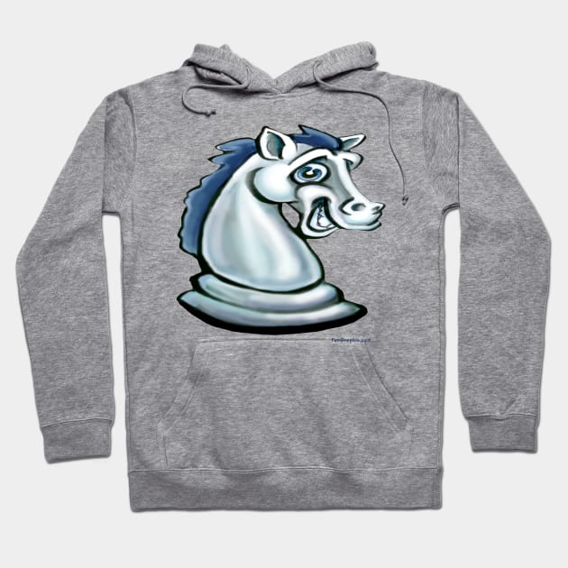 Chess Knight Hoodie by Kevin Middleton